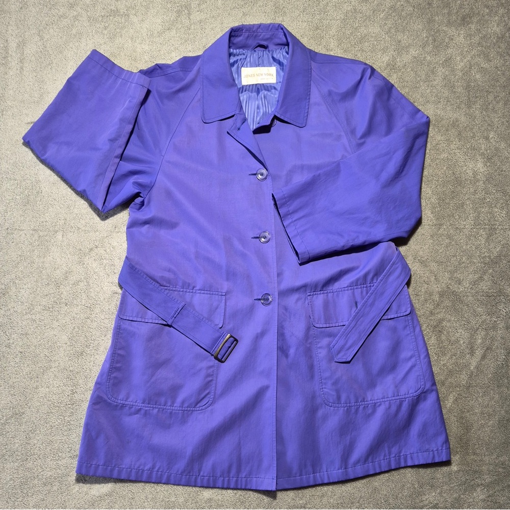 Vintage Jones New York Violet or Purple Trench Coat